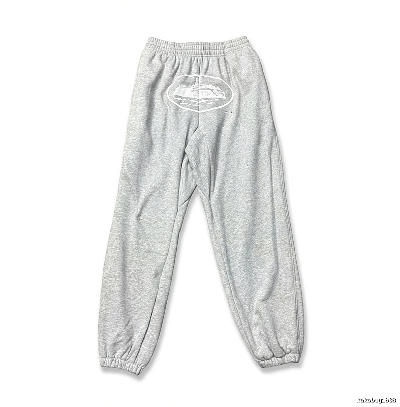 Corteiz Casual Style Grey Sweatpants