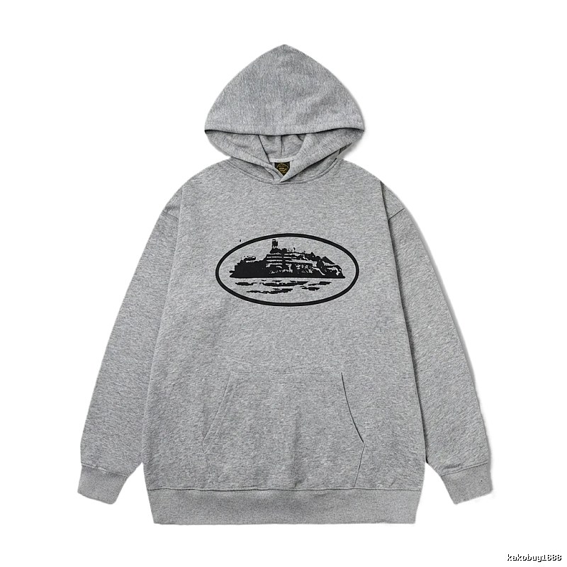 Corteiz grey minimalist hoodie