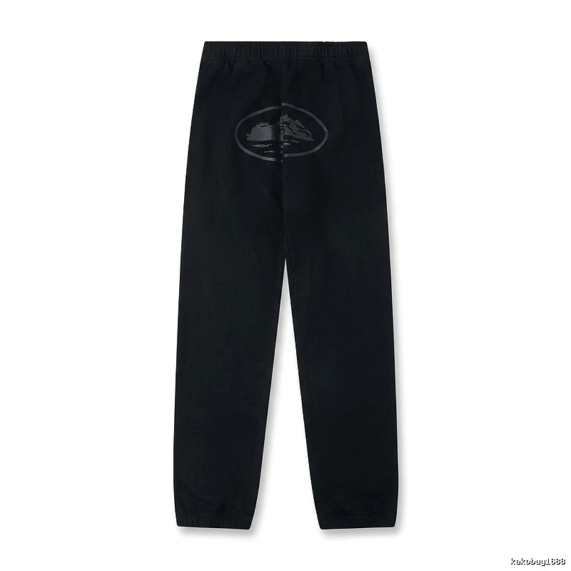 Corteiz Printed Casual Black Pants
