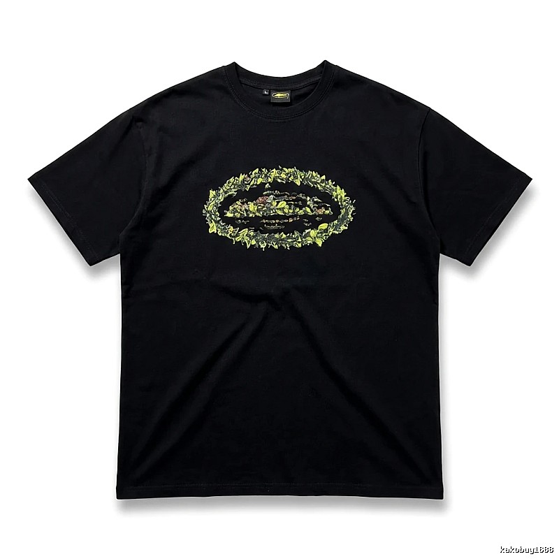 Corteiz Printed Trendy Black T-shirt