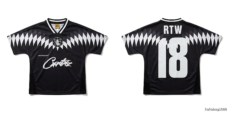 Corteiz RTW Series Black and White Wind Top