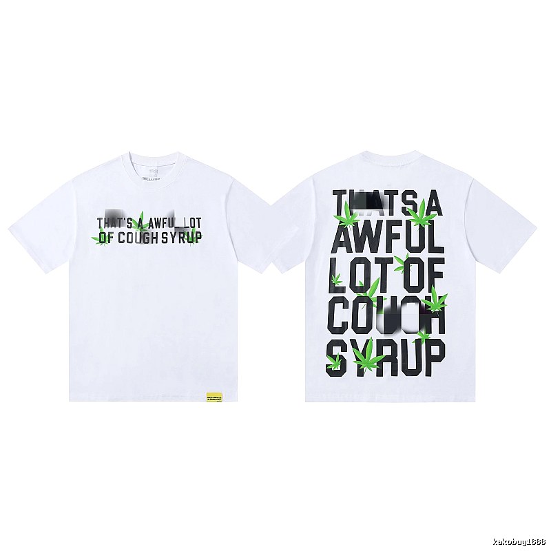 COUGH SYRUP Hemp Leaf Street Style White T-Shirt