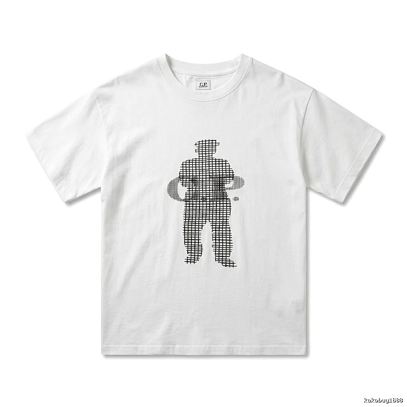 C.P. Grid Wind White T-shirt