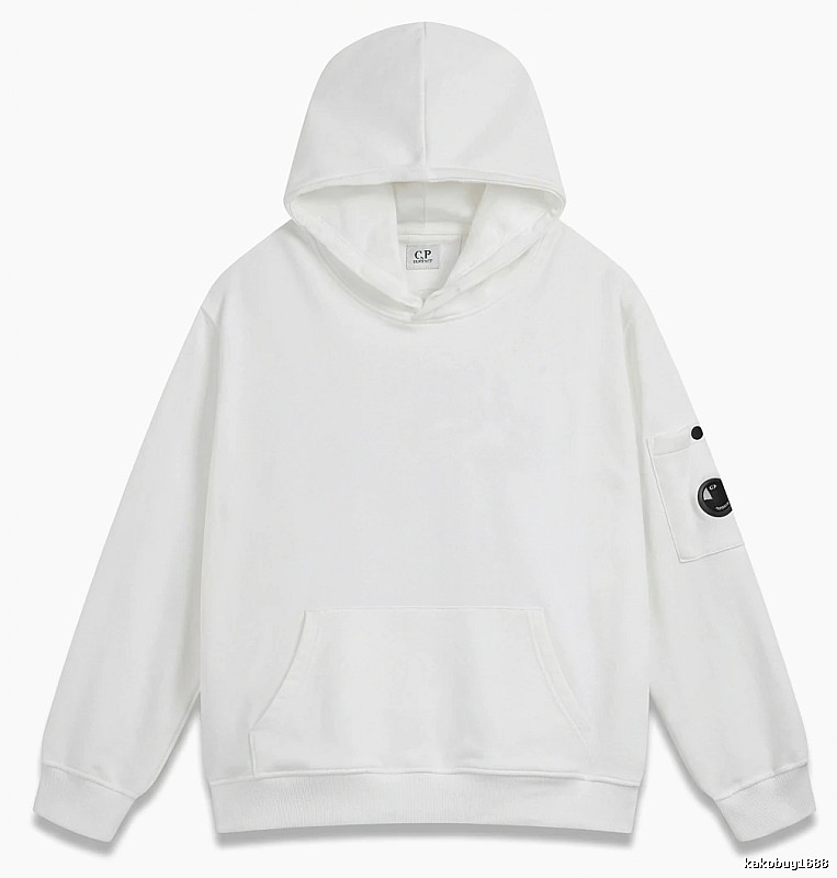 C.P. minimalist style white hoodie