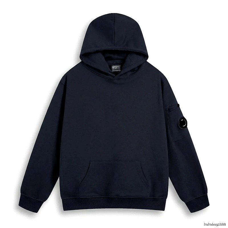 C.P. Navy Blue Minimalist Style Hoodie