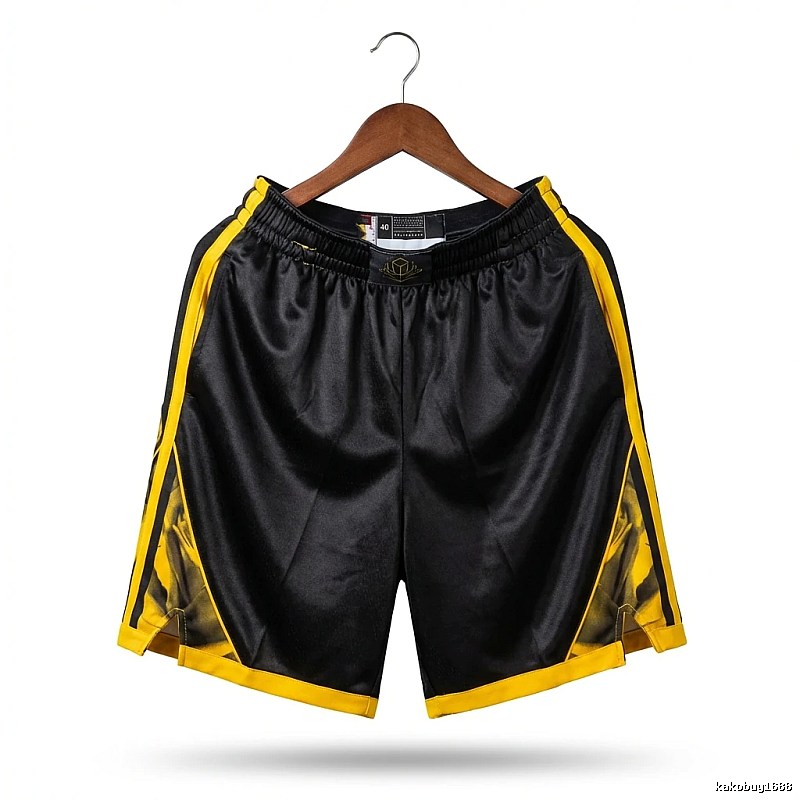 Curry series sporty black and yellow shorts