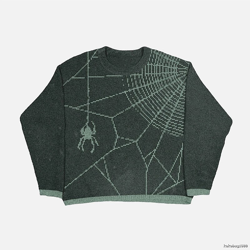 Daily Anime graphic sweater Black Knit Top for City Outfits