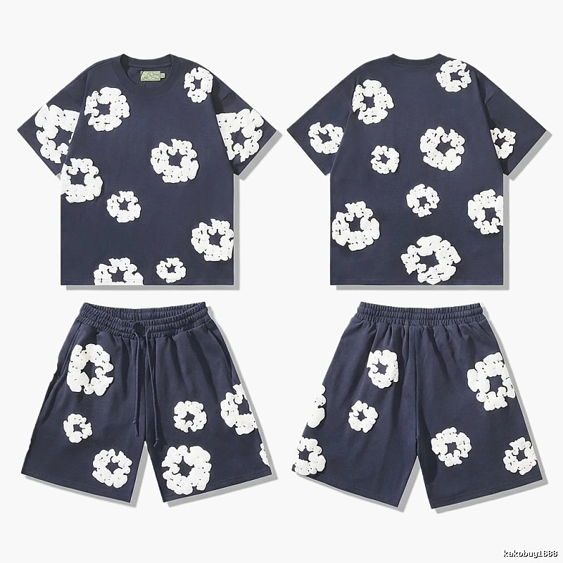 Denim Tears Floral Casual Style Set