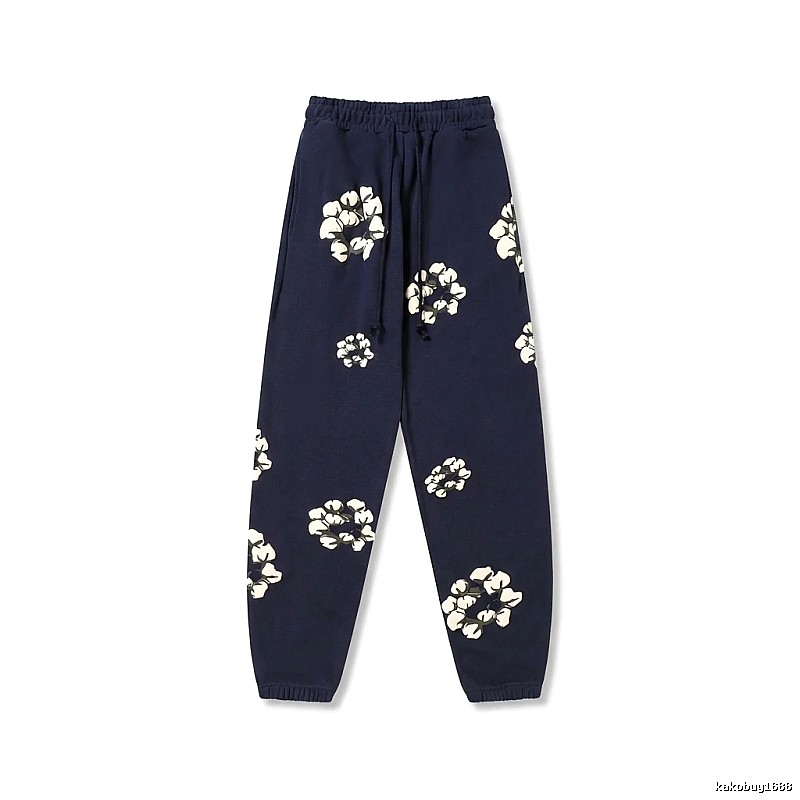 DENIM TEARS Floral Deep Blue Sweatpants