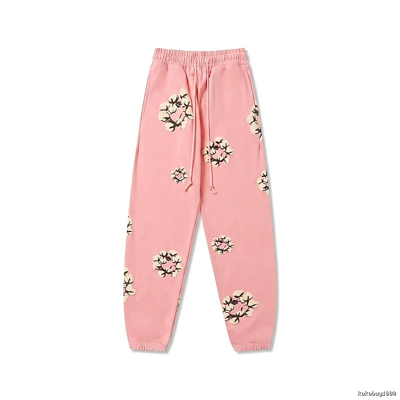 DENIM TEARS Floral Pink Sweatpants
