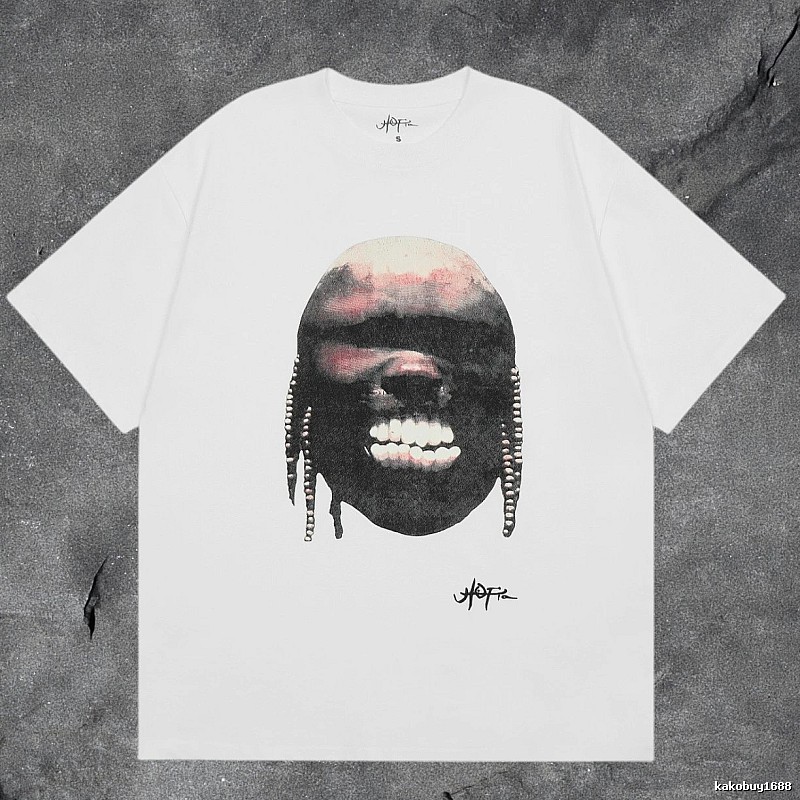 Denim Tears White Graphic T-Shirt Clean Colorway