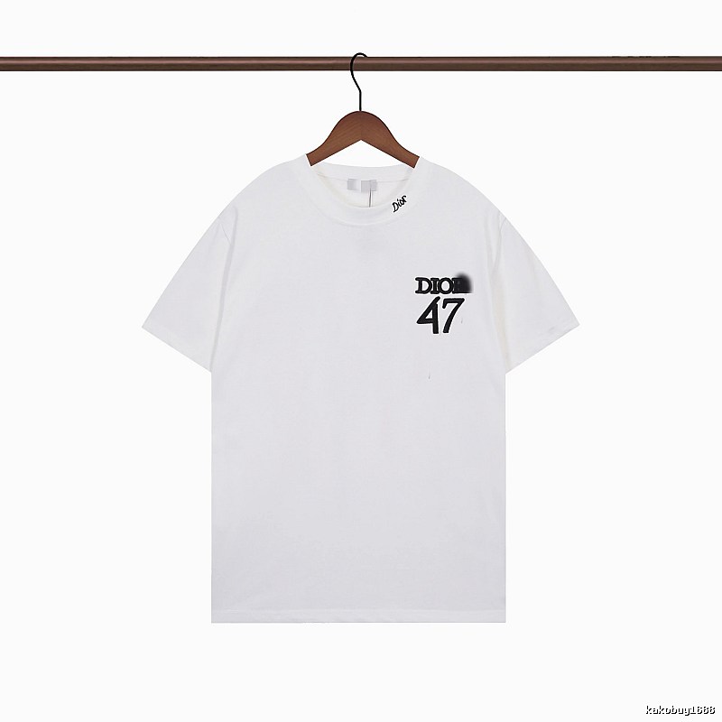 Dior 47 Collection Minimalist Style White T-Shirt