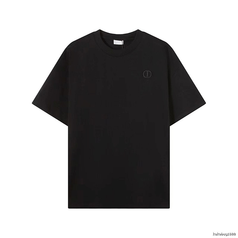 Dior Classic Collection Minimalist Style Black T-Shirt
