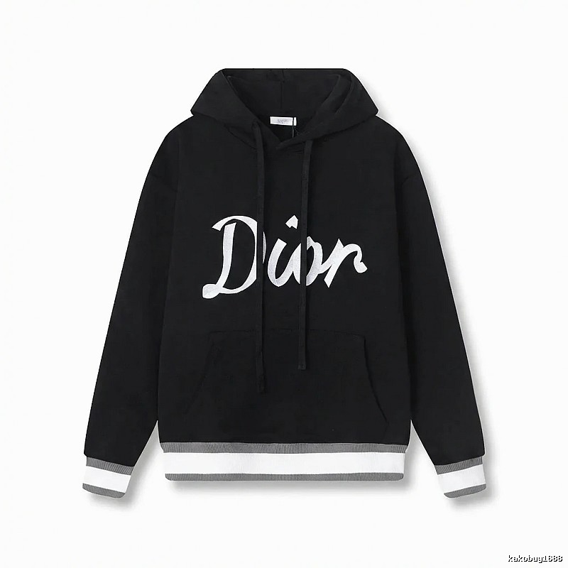 Dior letter-style black sweatshirt