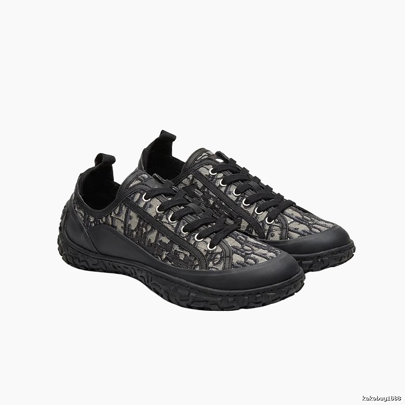 Dior monogram casual style black shoes