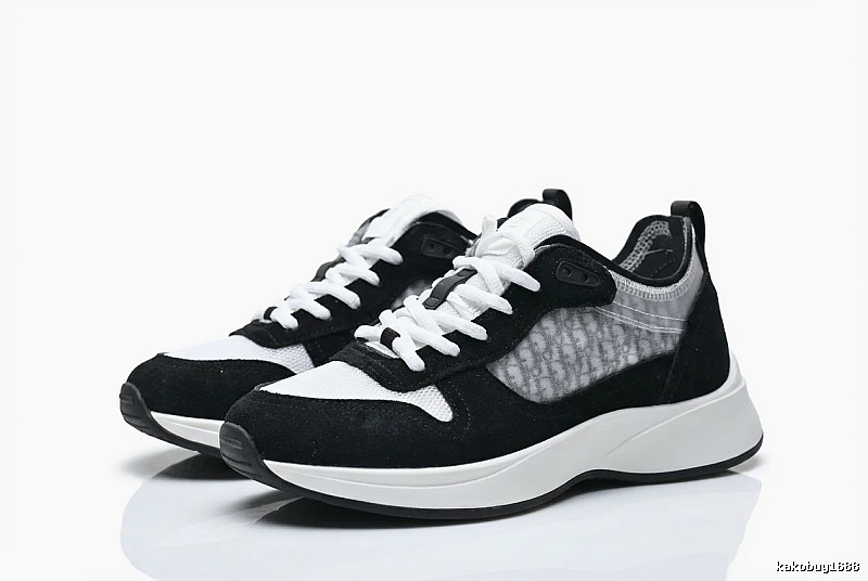 Dior retro black-and-white sports shoes