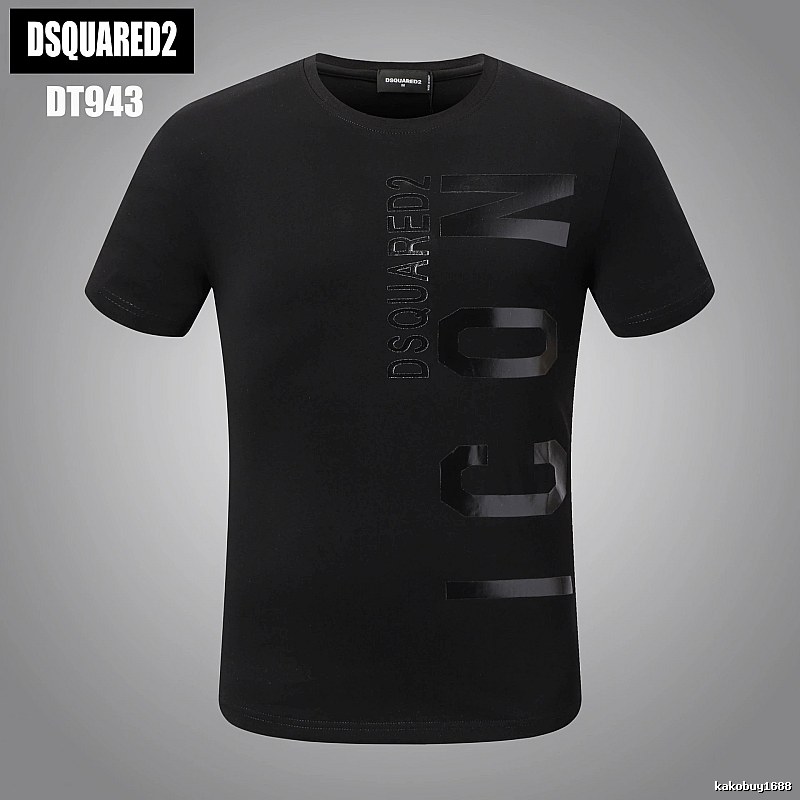 DSQUARED2 ICON Streetwear Black Short-sleeve T-shirt
