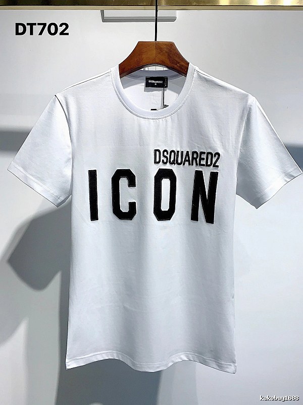 DSQUARED2 ICON Streetwear White Short-sleeve T-shirt