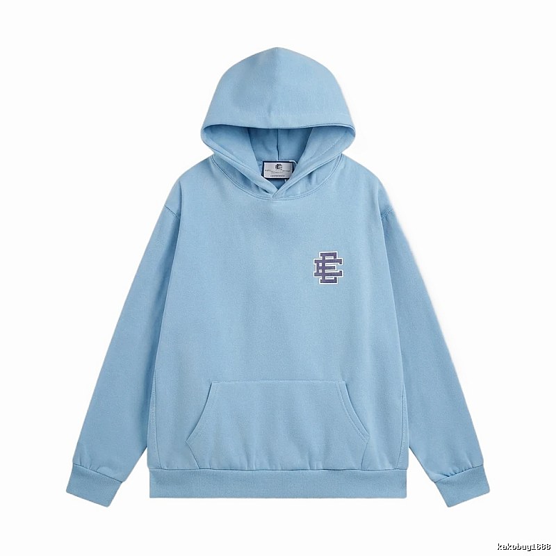 Eric Emanuel Classic Simple Style Blue Hoodie