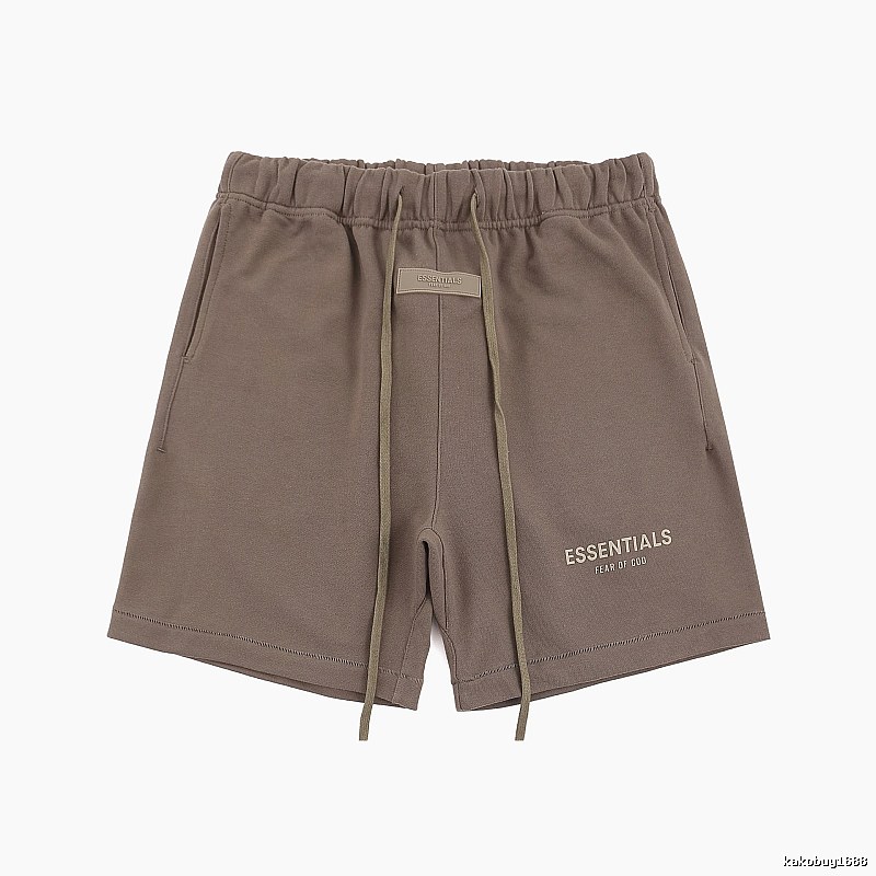 ESSENTIALS Basic Khaki Shorts