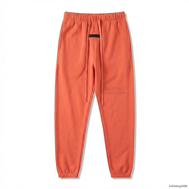 ESSENTIALS Basic Orange Sweatpants