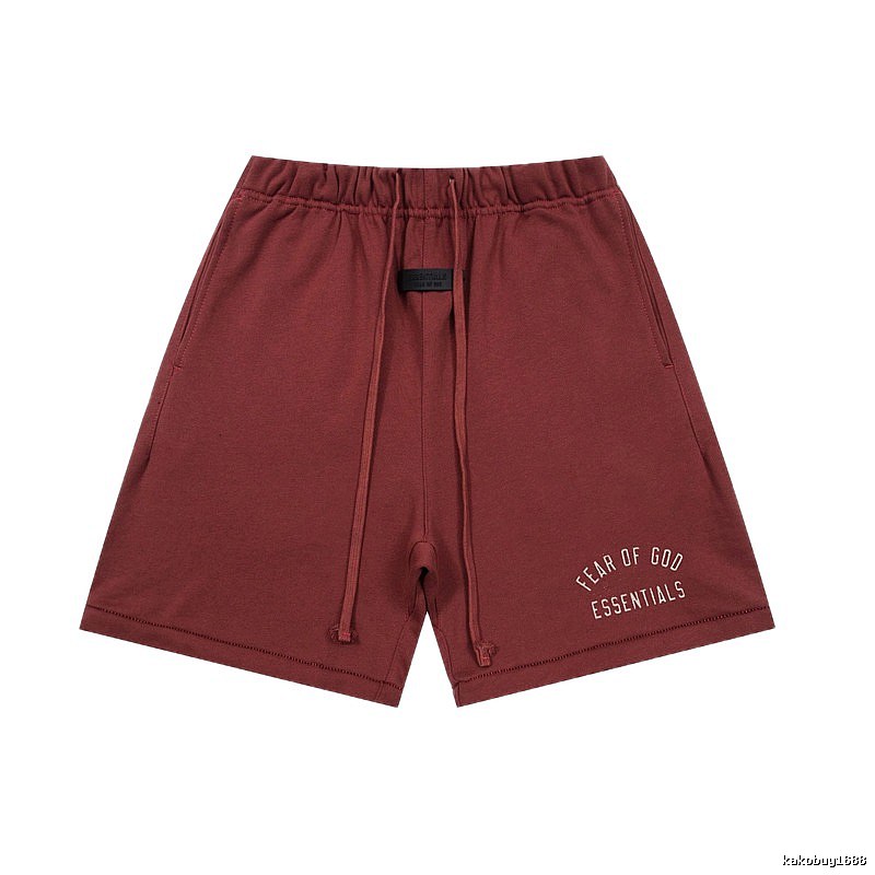 ESSENTIALS casual style burgundy shorts