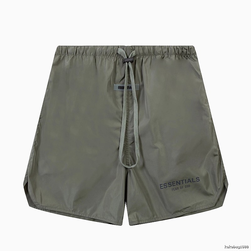 ESSENTIALS casual style military green shorts