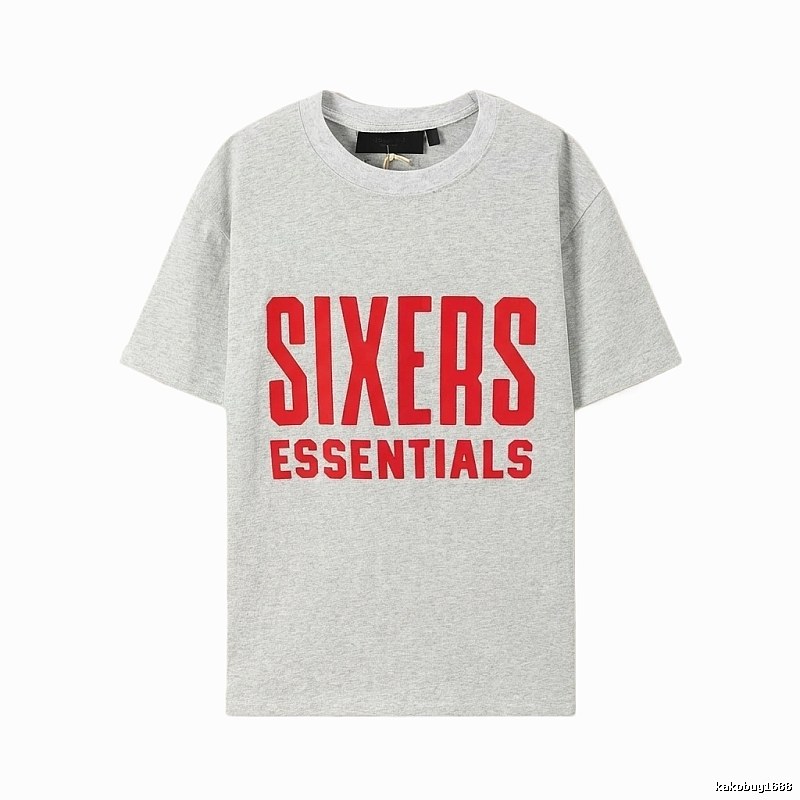 ESSENTIALS Grey Minimalist Style T-shirt