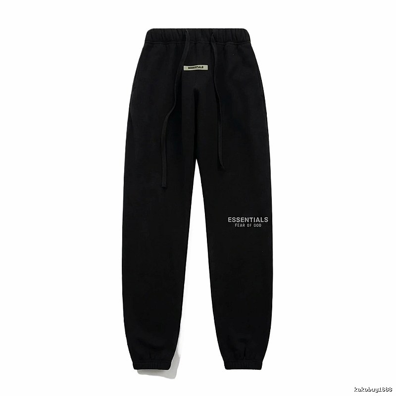 ESSENTIALS minimalist style black sweatpants