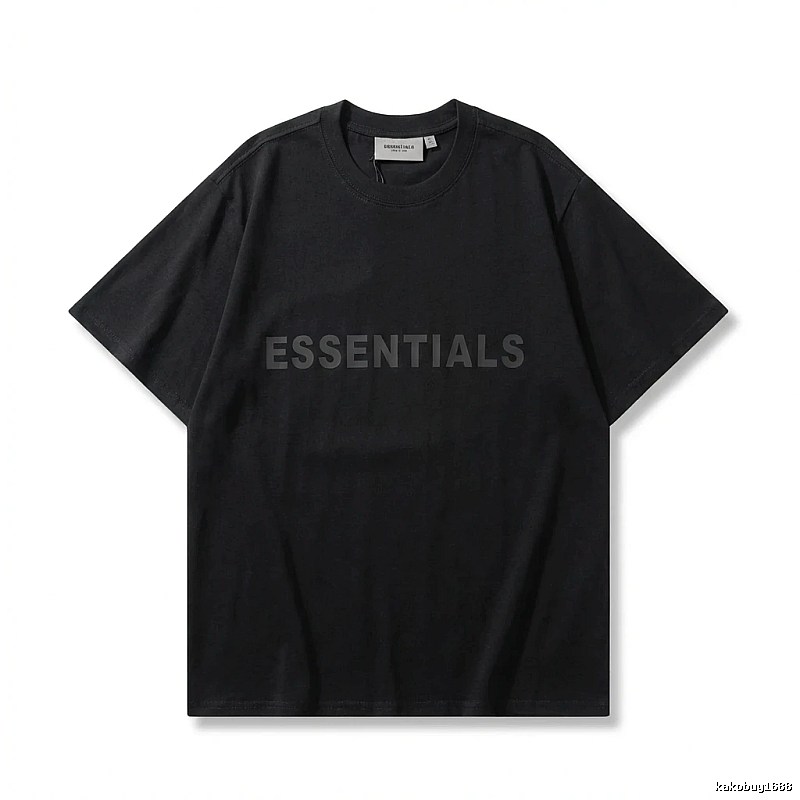 ESSENTIALS minimalist style black T-shirt