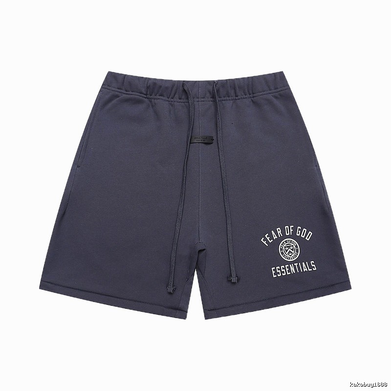 ESSENTIALS minimalist style dark blue shorts