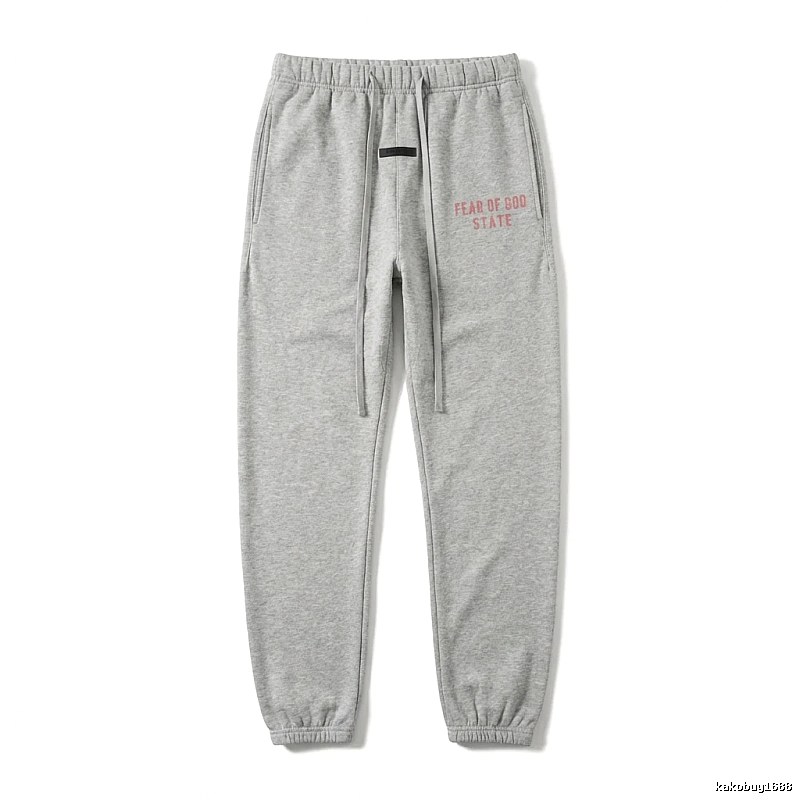 ESSENTIALS minimalist style grey sweatpants