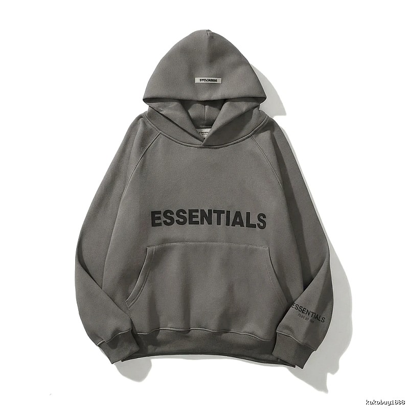 ESSENTIALS minimalist style grey sweatshirt