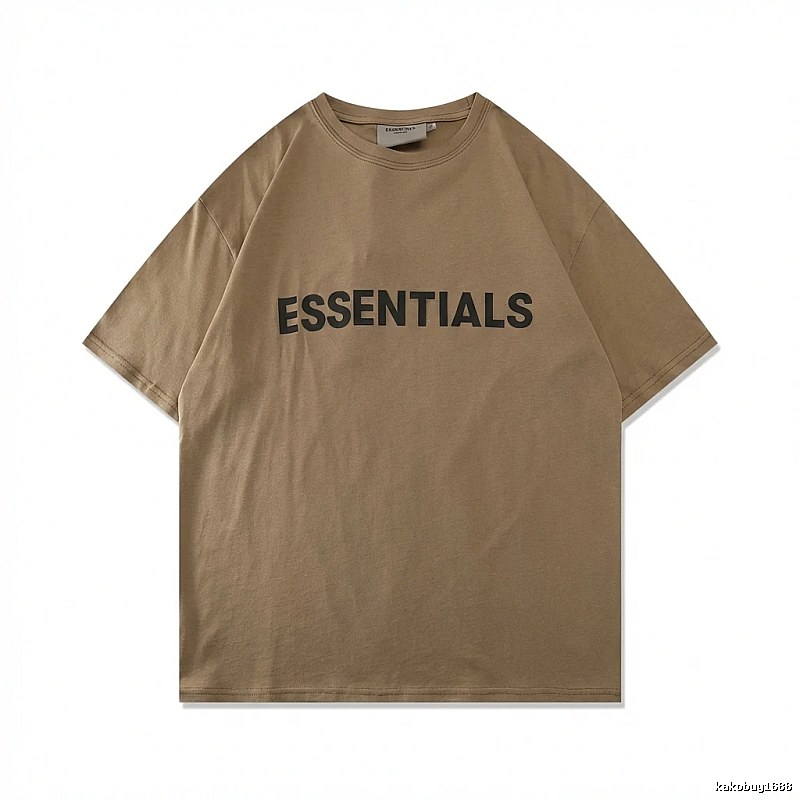 ESSENTIALS Minimalist Style Khaki T-shirt