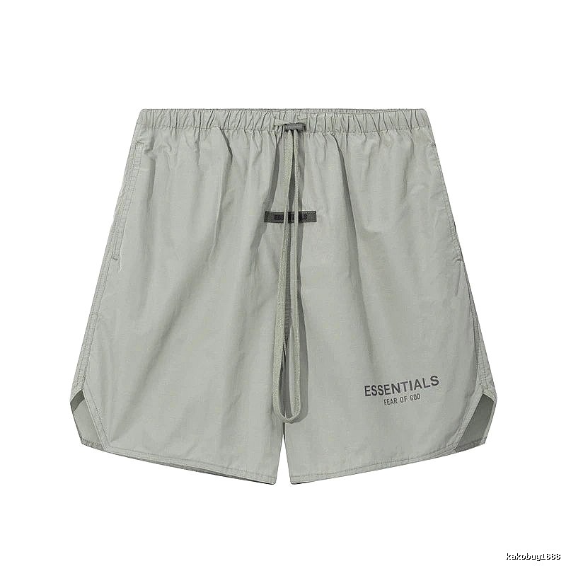 ESSENTIALS minimalist style light gray shorts