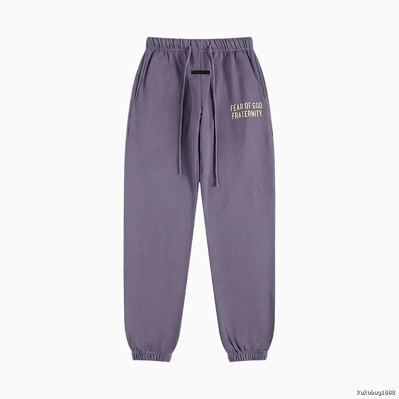 ESSENTIALS minimalist style light purple sweatpants