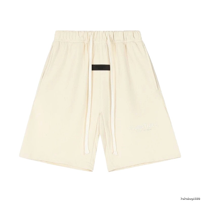 ESSENTIALS minimalist style off-white shorts