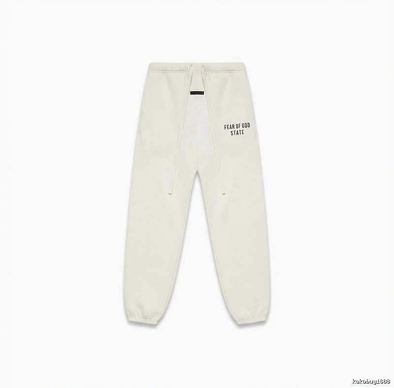ESSENTIALS minimalist style white sweatpants