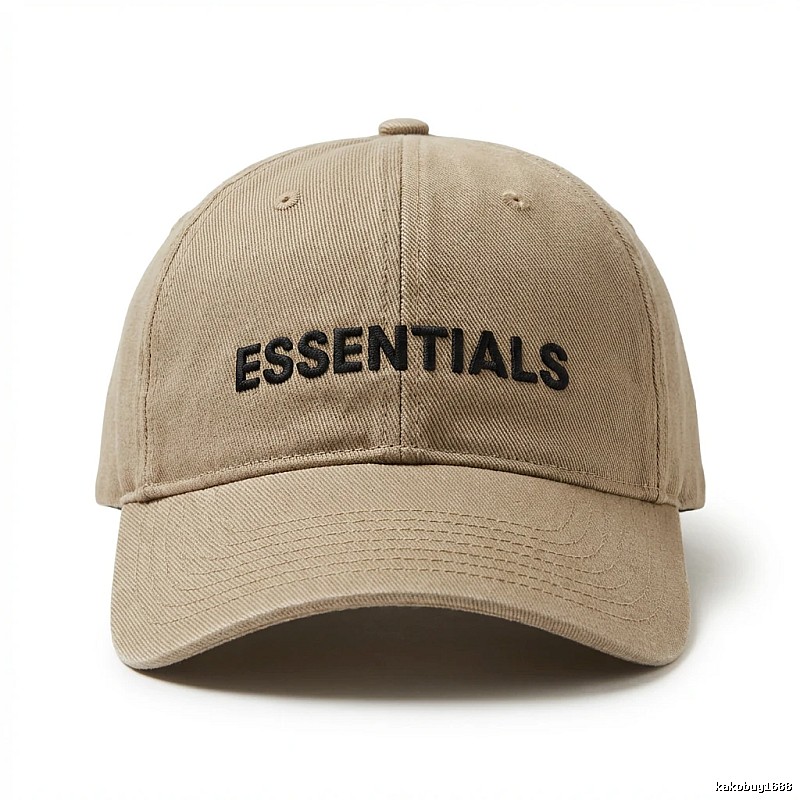 ESSENTIALS Simple Style Khaki Hat