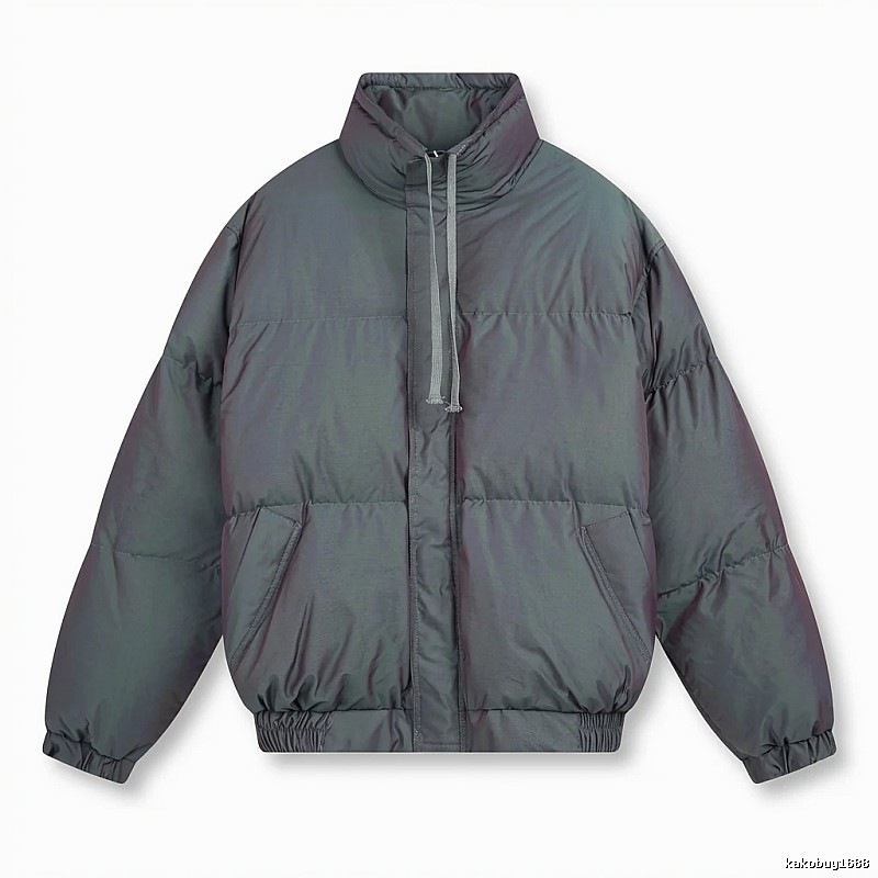 ESSENTIALS trendy and cool style dark gray cotton-padded coat