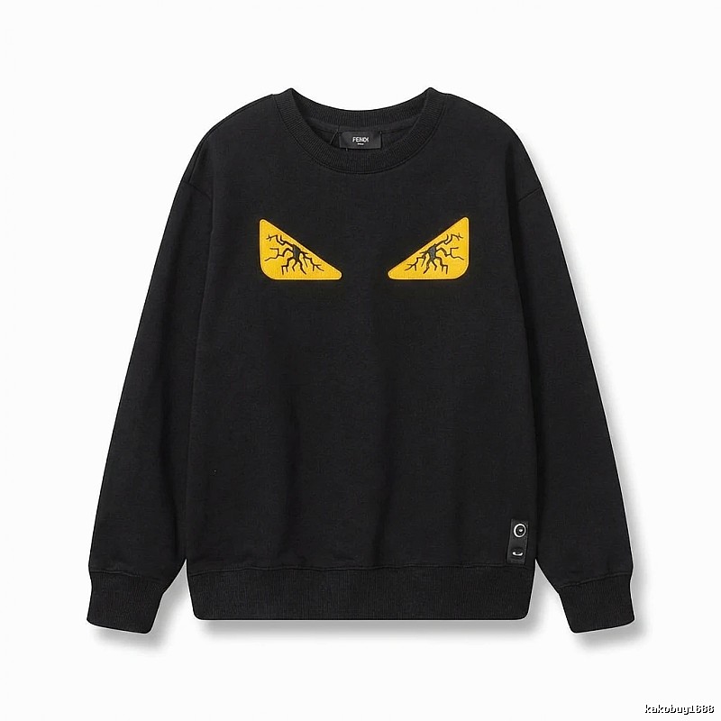 Fendi Monster Trendy Cool Black Sweatshirt