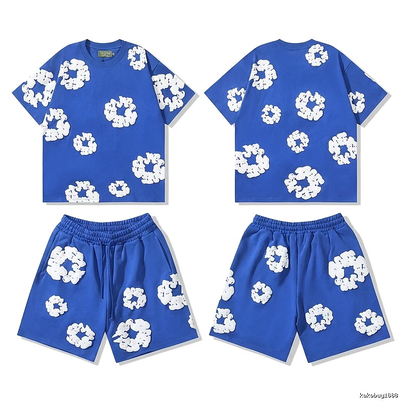 Flower Style Blue Suit of DENIM TEARS