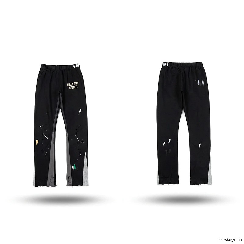 Gallery Dept Graffiti Street Style Black Pants