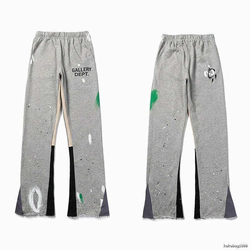 Gallery Dept graffiti-style grey trousers