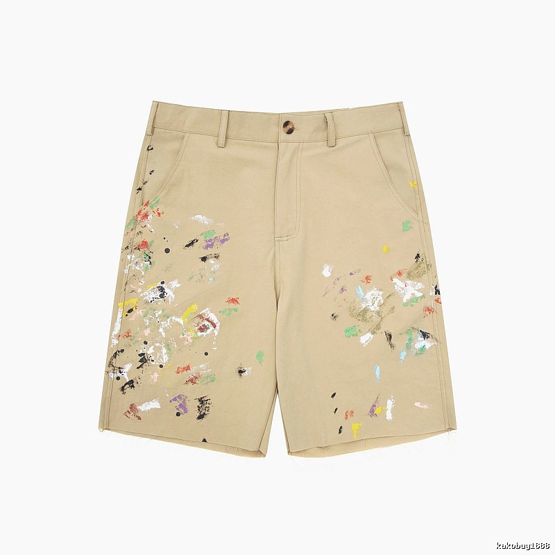 Gallery Dept Graffiti Style Khaki Shorts