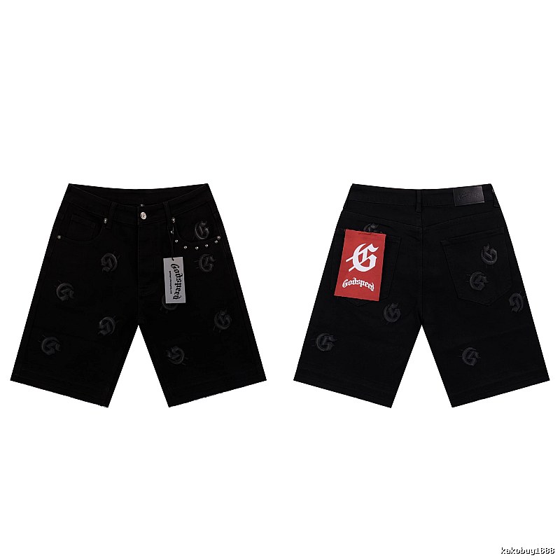 Godspeed Full G Street Style Black Denim Shorts