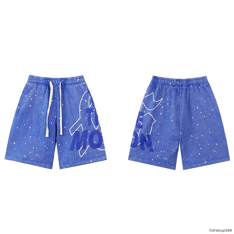 Godspeed Starry Sky Street Style Blue Shorts