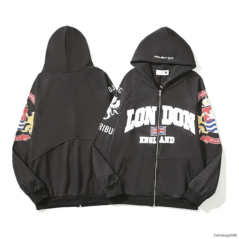 Grailz London-style black hoodie