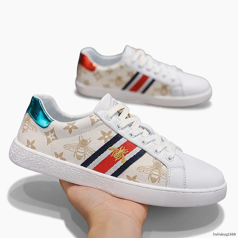 Gucci Bee Collection Fashionable White Shoes