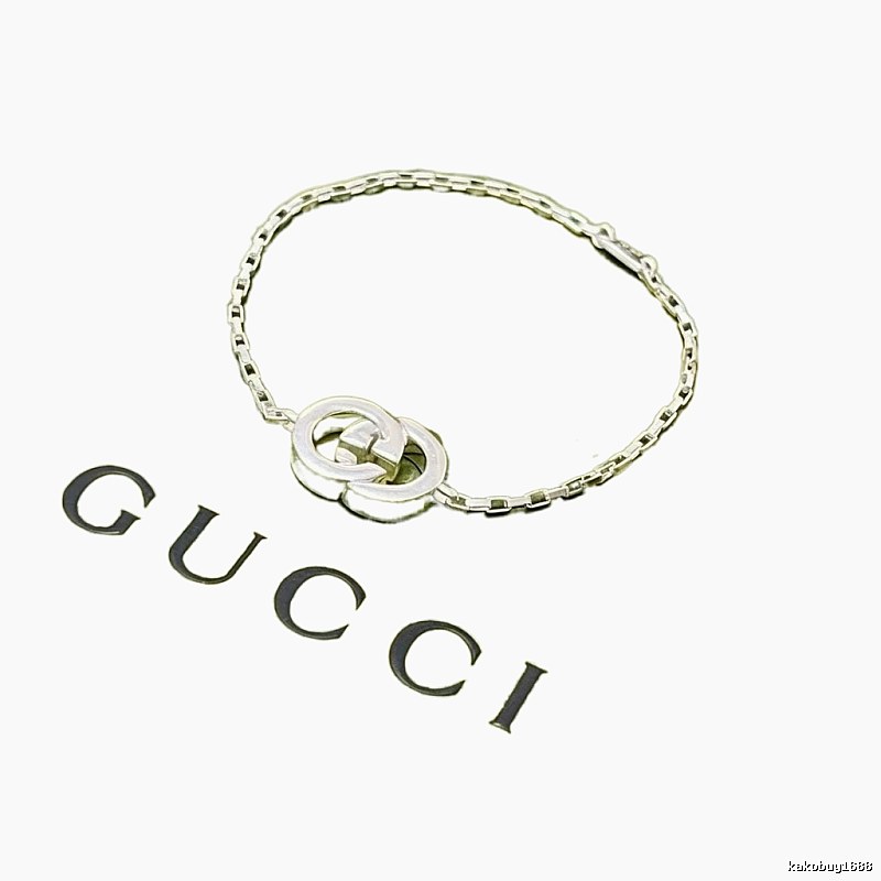 Gucci Double G Sterling Silver Bracelet